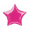 Hot Pink Star 20" Mylar Balloon Image 1
