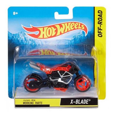 Hot Wheels 1:18 Scale Steer Power Motorcycle, X-Blade Image 1