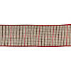 Houndstooth Plaid 4" X 10 Yds. Ribbon Wired Polyester Image 1