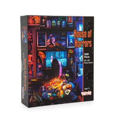 House of Horrors and Scary Movies 1000 Piece Jigsaw Puzzle By Rachid Lotf Image 1