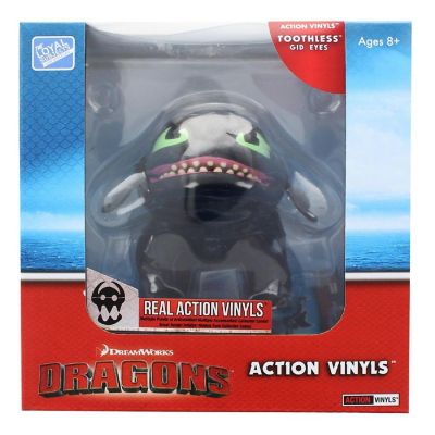 How To Train Your Dragon 6" Action Vinyl: Toothless (Glow Eyes) Image 1