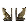 Howling Wolf Bookends 3.5X4X5.5" Image 1