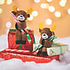 Hugging Stuffed Reindeer Slap Bracelets - 12 Pc. Image 1