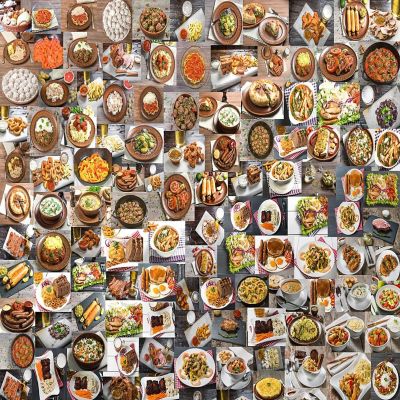Hungry? Food Puzzle  1000 Piece Jigsaw Puzzle  Family Game Night Image 1