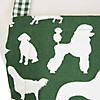 Hunter Green Dog Print Chef Apron Image 2