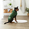 Hunter Green Embroidered Paw Medium Pet Robe Image 2