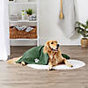 Hunter Green Embroidered Paw Pet Towel Image 3