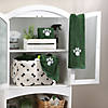 Hunter Green Embroidered Paw Small Pet Towel (Set Of 3) Image 2