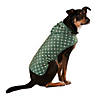 Hunter Green Printed Trellis Paw Medium Pet Robe Image 1
