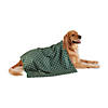 Hunter Green Printed Trellis Paw Pet Towel Image 1