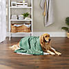 Hunter Green Printed Trellis Paw Pet Towel Image 3