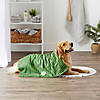 Hunter Green Stripe Embroidered Paw Pet Towel Image 3