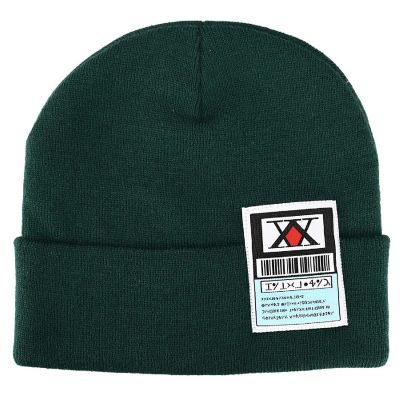 Hunter X Hunter Ribbed Knitted Green Beanie Hat Image 1