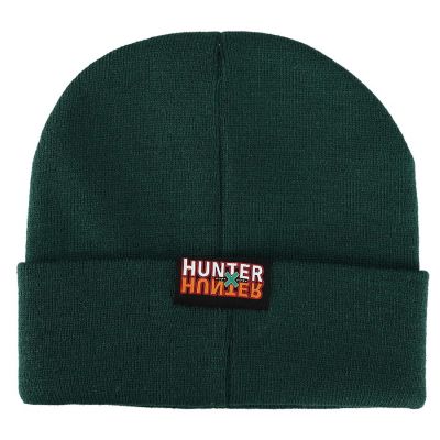 Hunter X Hunter Ribbed Knitted Green Beanie Hat Image 2