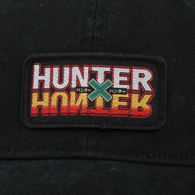 Hunter X Hunter Woven Patch Logo Black Unstructured Baseball Cap Image 2