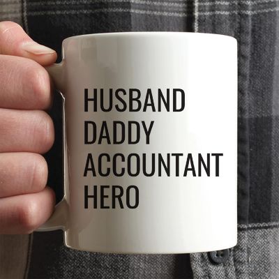 Husband Daddy Accountant Ceramic Mug Image 1