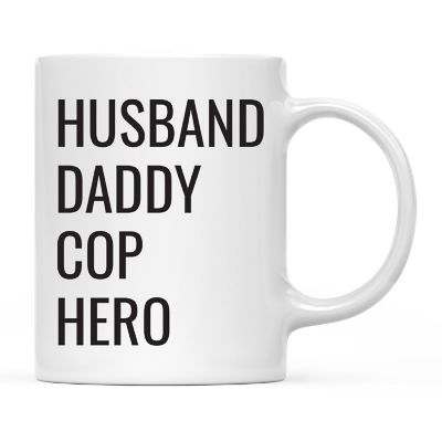 Husband Daddy Cop Hero Ceramic Mug Image 2