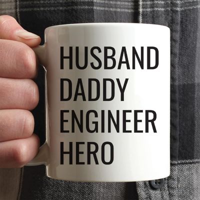 Husband Daddy Engineer Ceramic Mug Image 1