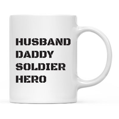 Husband Daddy Soldier Hero Ceramic Mug Image 2