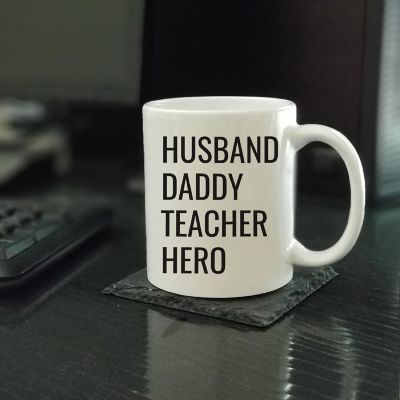Husband Daddy Teacher Hero Ceramic Mug Image 1