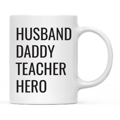 Husband Daddy Teacher Hero Ceramic Mug Image 2