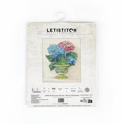 Hydrangea Blooms L8065 LetiStitch Counted Cross Stitch Kit Image 2