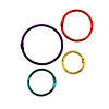 Hygloss Assorted Metallic Book Rings, 36 Per Pack, 2 Packs Image 1