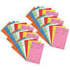 Hygloss&#174; Bright Library Cards, Assorted Colors, 50 Per Pack, 6 Packs Image 1