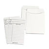 Hygloss Library Cards & Non-Adhesive Pockets Combo, White, 150 Each/300 Pieces Image 1