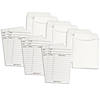 Hygloss Library Cards & Non-Adhesive Pockets Combo, White, 30 Each/60 Pieces Per Pack, 3 Packs Image 1