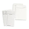 Hygloss Library Cards & Non-Adhesive Pockets Combo, White, 30 Each/60 Pieces Per Pack, 3 Packs Image 1