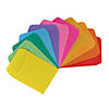 Hygloss Non-Adhesive Library Pockets, 3.5" x 4.875", 5 Colors, 30 Per Pack, 6 Packs Image 1