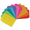 Hygloss Non-Adhesive Library Pockets, Bright Colors, 30 Per Pack, 6 Packs Image 1