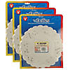 Hygloss Round Paper Lace Doilies, White, 8", 100 Per Pack, 3 Packs Image 1