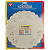 Hygloss Round Paper Lace Doilies, White, 8", 100 Per Pack, 3 Packs Image 1
