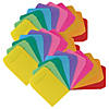 Hygloss Self-Adhesive Library Pockets, 3.5" x 4.875", 10 Colors, 30 Per Pack, 3 Packs Image 1