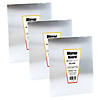 Hygloss Silver Foil Mirror Board, 5" x 7", 25 Sheets Per Pack, 3 Packs Image 1