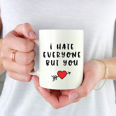 I Hate Everyone But You Mug, 1 Pack Image 1