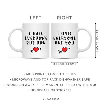I Hate Everyone But You Mug, 1 Pack Image 3