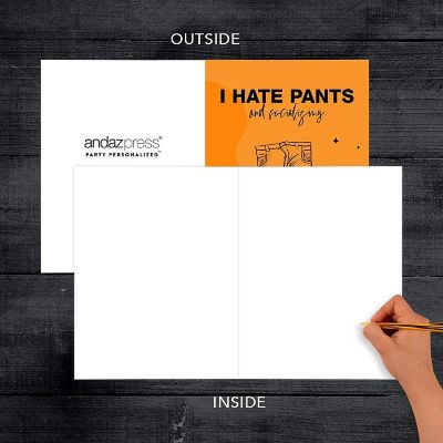 I Hate Pants Birthday 8.5x11in Image 2