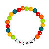 I Love Camp Beaded Bracelet Craft Kit - Makes 12 Image 1