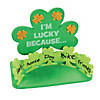 I&#8217;m Lucky Because Shamrock Stand-Up Craft Kit - Makes 12 Image 1