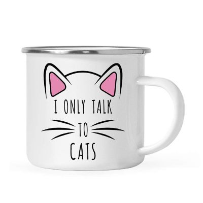 I Only Talk to Cats 11oz Campfire Mug Image 1