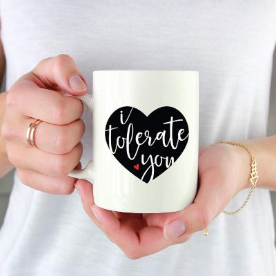 I Tolerate You Heart Mug, 1 Pack Image 1