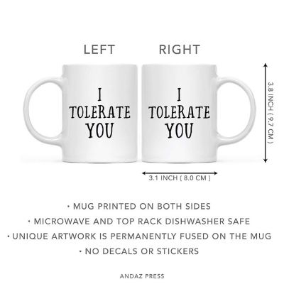 I Tolerate You Mug, 1 Pack Image 3