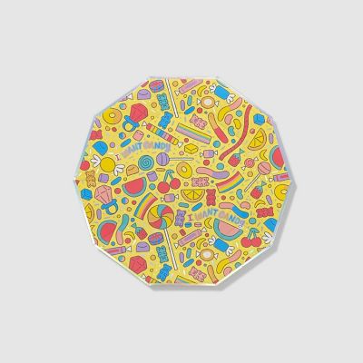 I Want Candy Large Plates -10/Pack - 10 Pieces Image 1