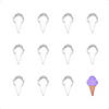 Ice Cream Cone 4" Cookie Cutters Image 1