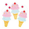 Ice Cream Cone Paddle Ball Games &#8211; 12 Pc.  Image 1