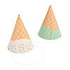 Ice Cream Cone Party Hats - 8 Pc. Image 1