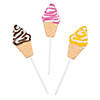 Ice Cream Cone-Shaped Lollipops - 12 Pc. Image 1